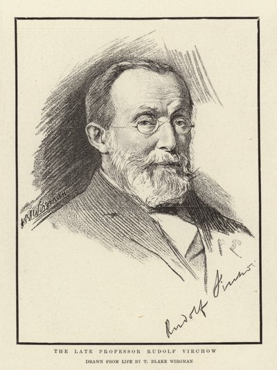 Il defunto Professor Rudolf Virchow da Theodore Blake Wirgman